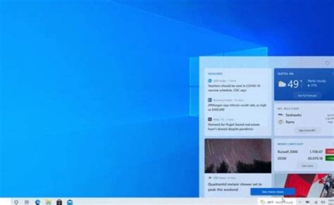 How To Enable Or Disable Weather News And Interests On The Taskbar In
