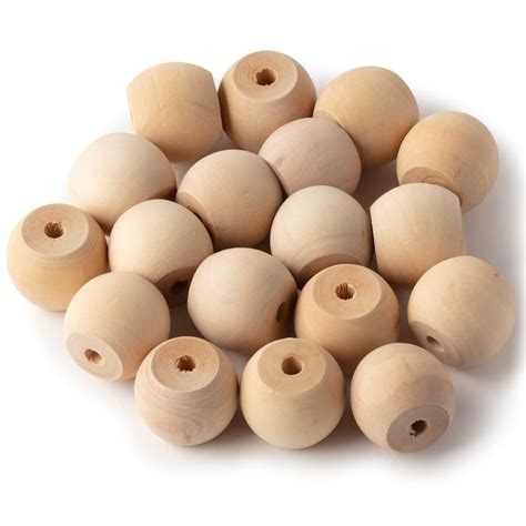 Buy 1 Round Wood Beads By Artminds At Michaels