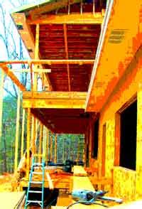 Doug Robinson House Framing Roof Trim