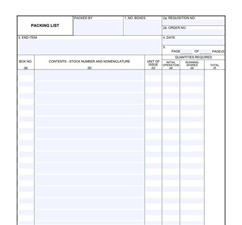 Dd Form 1750 Packing List Forms Docs 2023
