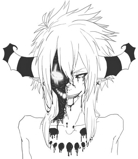 Tar Face Anime Demon Boy Anime Demon Demon Drawings