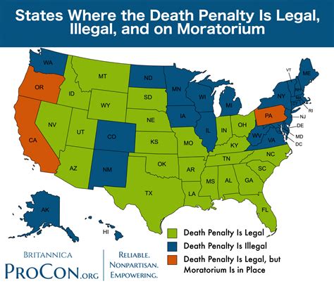 States with the Death Penalty, Death Penalty Bans, and Death Penalty Moratoriums - Death Penalty 