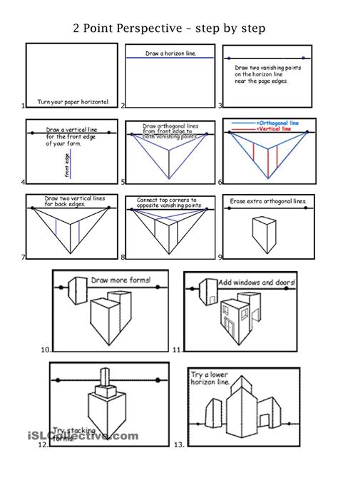 2pt perspective | Perspective drawing lessons, Perspective art, Art
