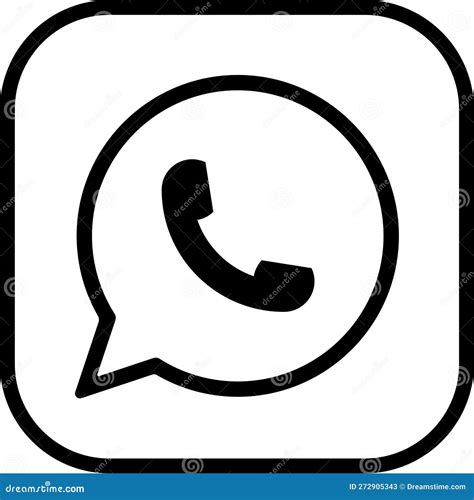 Whatsapp Logo Messenger Icon Realistic Social Media Logotype Editorial