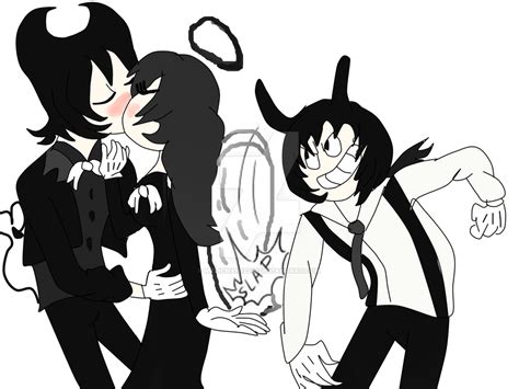 Bendy X Alice With The Help Of Boris By Melichan12345 Bendy And The