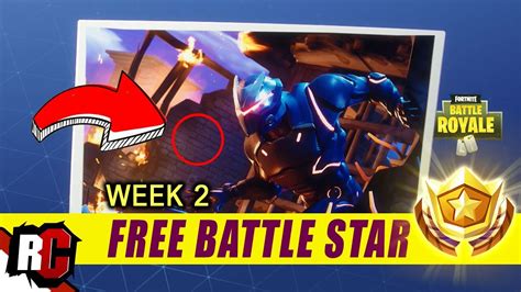 Fortnite Free Battle Star Location Week 2 Secret Blockbuster