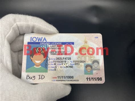 Scannable Iowa State Fake Id Card Fake Id Maker Buy