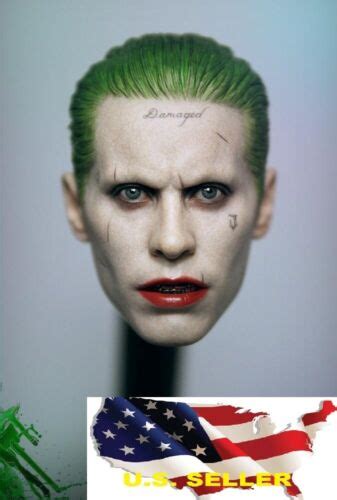 16 Joker Head Sculpt Jared Leto Suicide Squad Batman Hot Toys Phicen Usa Ebay