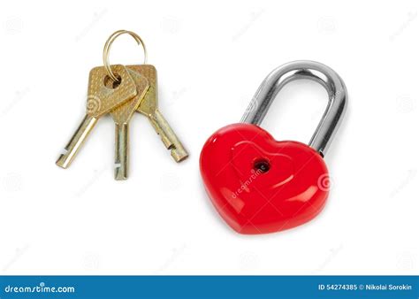 Heart Shaped Lock And Keys Stock Image Image Of Flirting 54274385