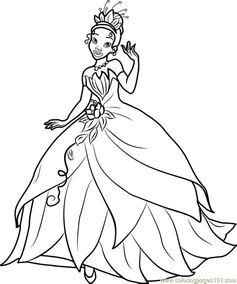Explore 623989 free printable coloring pages for your kids and adults. Princess Tiana Coloring Page - Free Disney Princesses ...