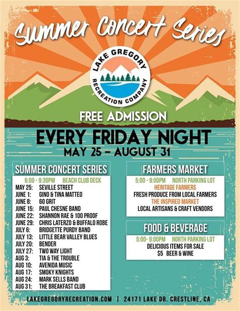Crestline New Farmers Market And Summer Concert Series Live Daily News