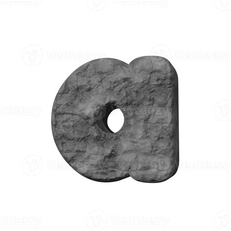 Stone Text Effect Letter A 3d Render 16325799 Png