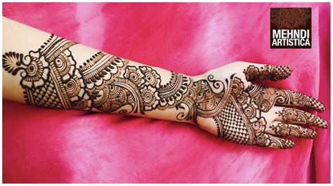 Stunning Heart Shaped Full Hand Modern Arabic Mehndi Designs For Full