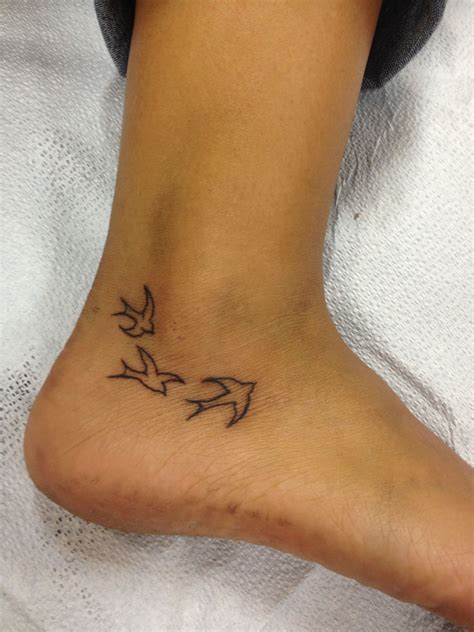 Peel away the clear plastic layer 2. Peace and harmony and new beginnings. Dove ankle tattoo ...