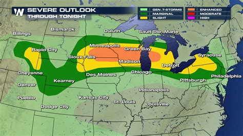Severe Storm Threat Continues Across Plains and Midwest Tuesday - WeatherNation