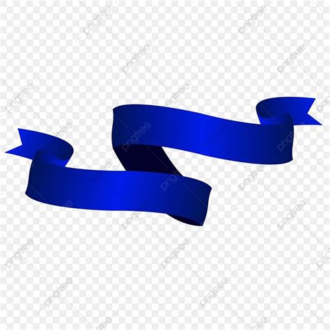 Blue Ribbon Banner Clipart Hd Png Wavy Flying Blue Azul Blank