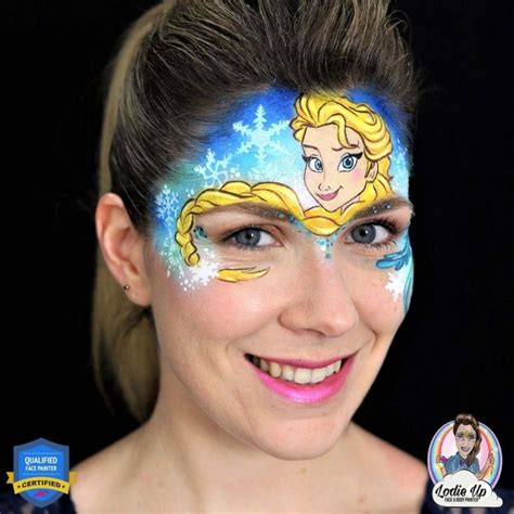 Frozen Elsa Face Paint Step By Step By Elodie Ternois Elsa Face