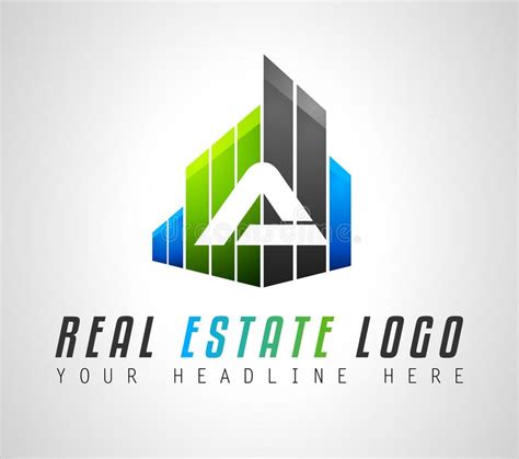 Creative Real Estate Logo Design For Brand Identity Company Pro Stock
