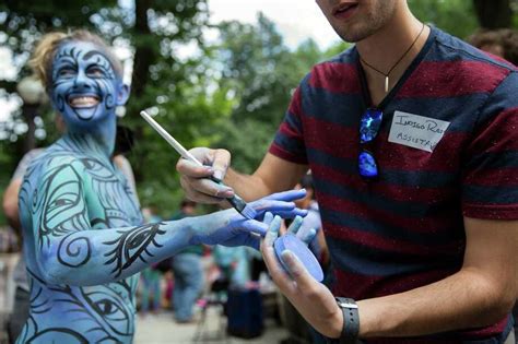 Body Painting Artists Gather In Ny Seattlepi Com