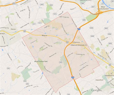 Radnor Township Pennsylvania Map