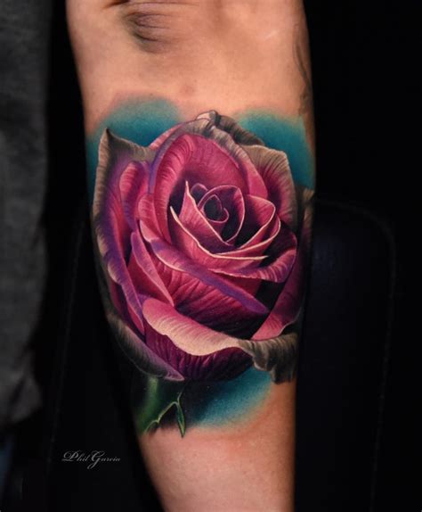 But this was not the case by the 16 th century, rose tattoos were associated with criminals. Color Rose Tattoos by Phil Garcia