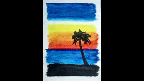 Maybe you would like to learn more about one of these? Drawing with crayon - Sunset Landscape Drawing - YouTube