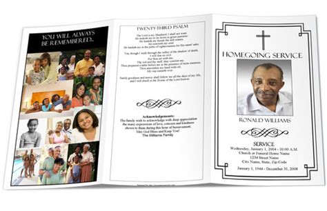 christian funeral programs sample funeral program christian memorial booklet