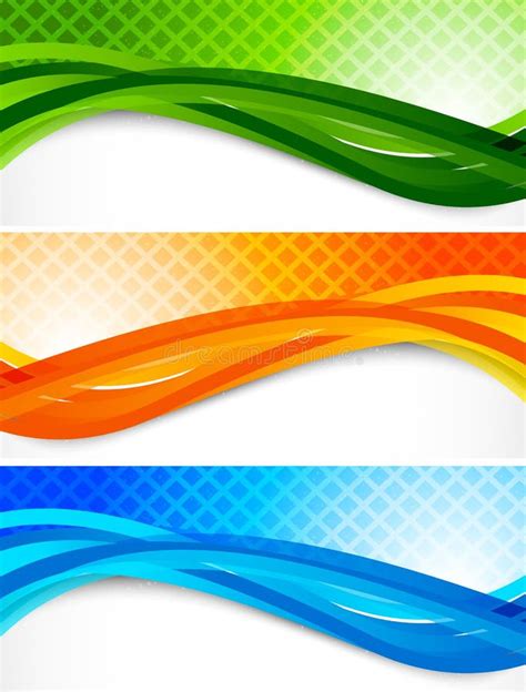 Set Of Wavy Banners Stock Vector Image Of Illustration 27331713