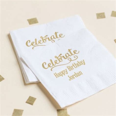 Personalized Birthday Party Napkins Are The Perfect Accessory For The