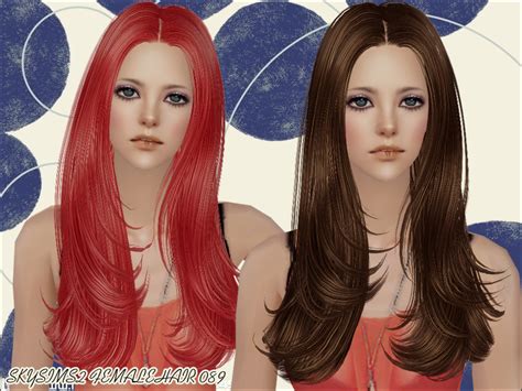 The Sims Resource Skysims Hair 089 Mesh