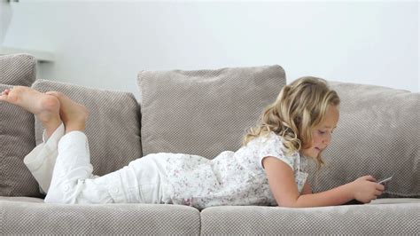 Relaxed Person Using Tablet On Sofa Stock Footage Sbv 303960126