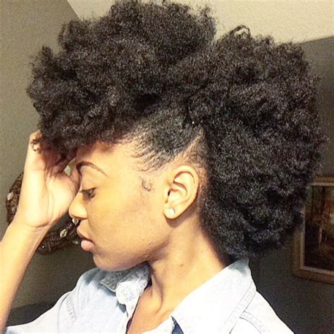 full frohawk 15 fool proof ways to style 4c hair 4c hairstyles natural hair styles stylish