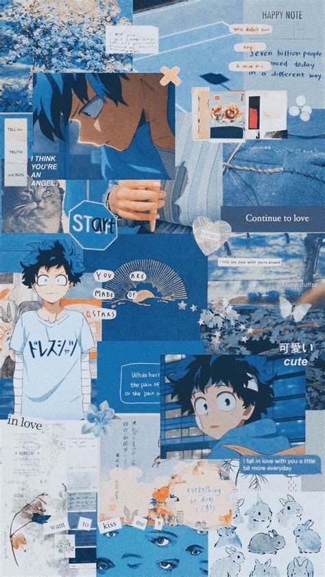 Blue Anime Aesthetic Wallpaper Laptop Download Aesthetic Landscape