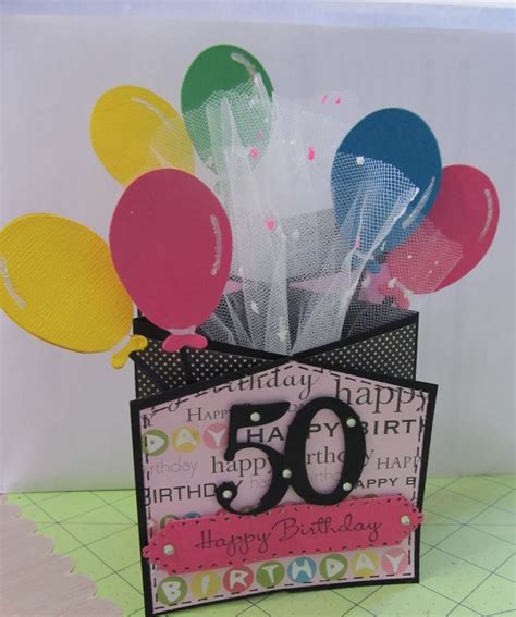 If you want a more personalized, expert look, you may look at getting a free of charge birthday celebration gift credit card template which includes a template editor. 50th Birthday Card | Marti's Home Crafted Cards ...
