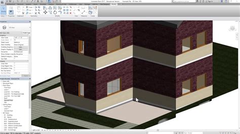 Revit 2017 Tutorials Beginner Adding Two Different Claddings To