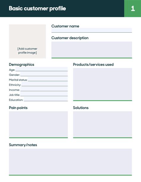 What Is A Customer Profile Guide Examples And Templates