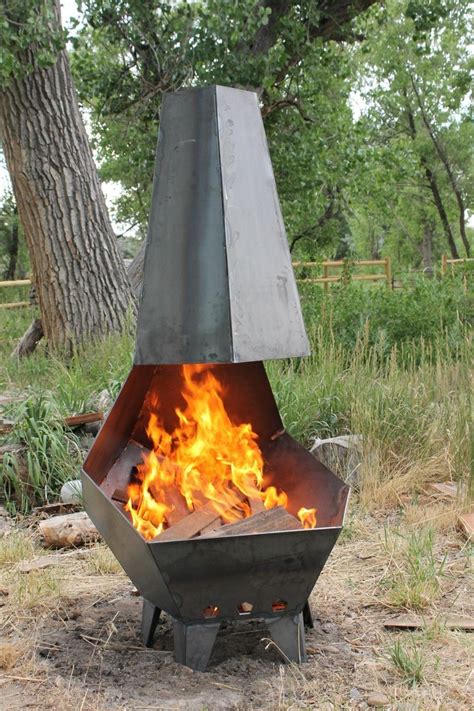 It will burn hot, it will use little wood, and will release very little smoke. The Penta Pit Outdoor Fire Pit in 2020 | Outdoor fire pit designs, Metal fire pit, Outdoor fire pit