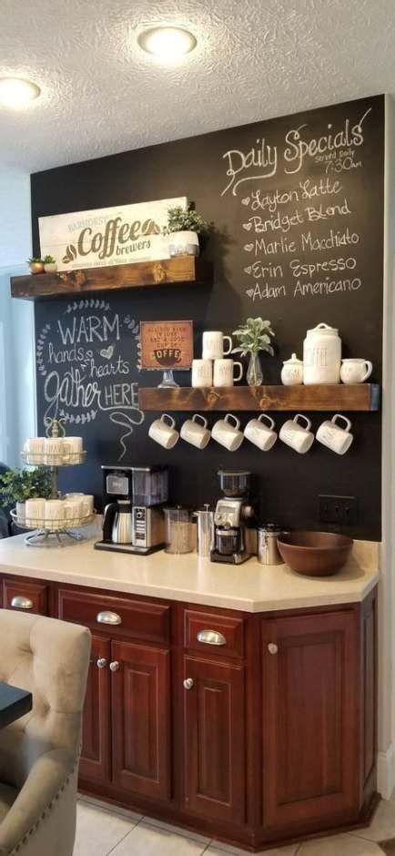 Breakfast Coffee Bar Chalkboard Walls 54 Ideas Coffee Bar Home