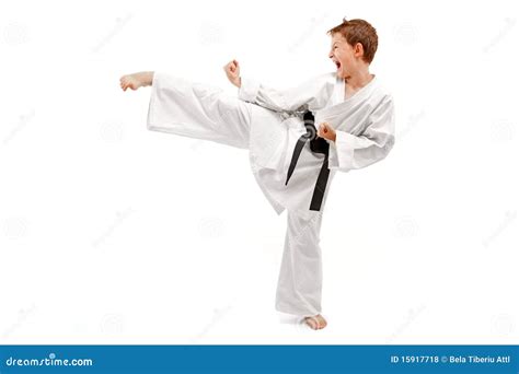 Karate Kick Stock Photo Image Of Education Concentrate 15917718