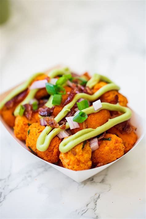 Next, you can browse restaurant menus and order food online from low carb places to eat near you. Loaded Sweet Potato Tater Tots (Paleo, AIP) | Recipe ...