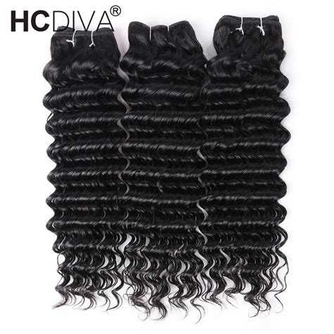 Deep Wave Brazilian Hair Weave Bundles Remy Hair Weaving Human Hair