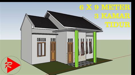 Berikut desain rumah 6x9 meter menggunakan atap limas. Desain Rumah Minimalis 3 Kamar Tidur Ukuran 6x9
