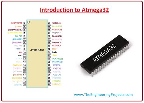 Introduction To Atmega32 The Engineering Projects