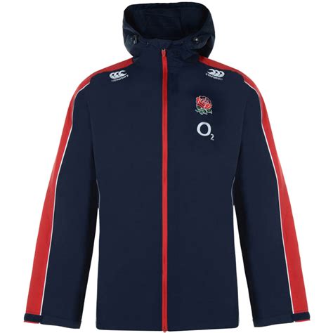 Canterbury Mens England Full Zip Rain Jacket Navy Sports And Leisure