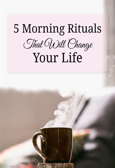5 Morning Rituals That Will Change Your Life A Fit Moms Life