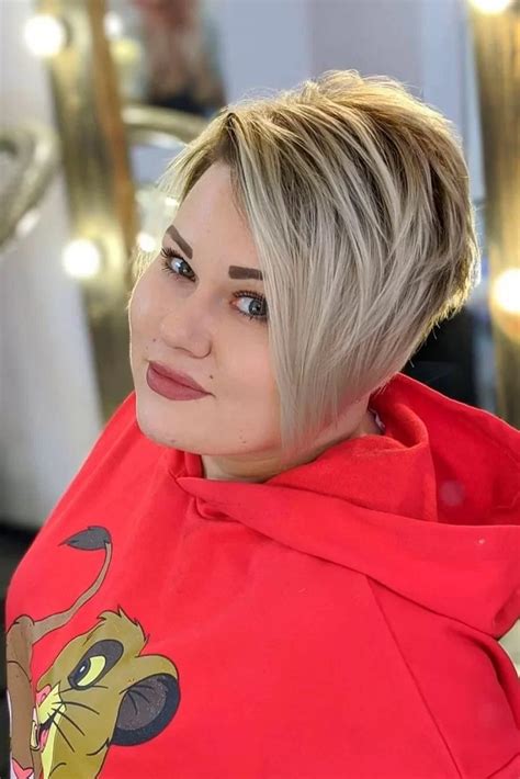 50 best short haircuts for fat women 2023 trendy hairstyles for chubby faces