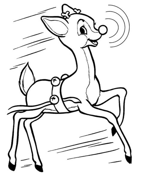 20 Free Printable Rudolph Coloring Page