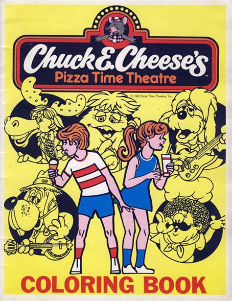 Chuck E Cheese Coloring Book Coloring Books At Retro Reprints The