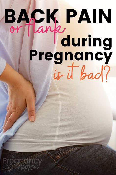 Flank Pain In Pregnancy The Pregnancy Nurse