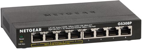 Netgear Gs308p Switch 8 Port Gigabit Ethernet Bei Reichelt Elektronik
